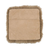Stoel Kussenhoes | Langharig | Nieuw-Zeeland | 40x40 cm Taupe