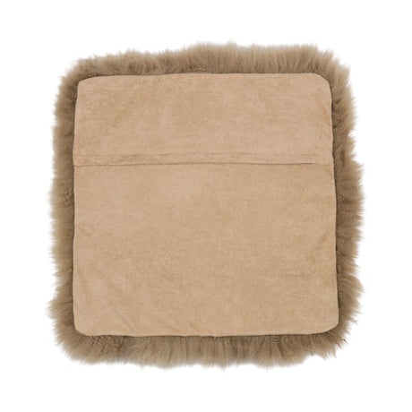 Stoel Kussenhoes | Langharig | Nieuw-Zeeland | 40x40 cm Taupe