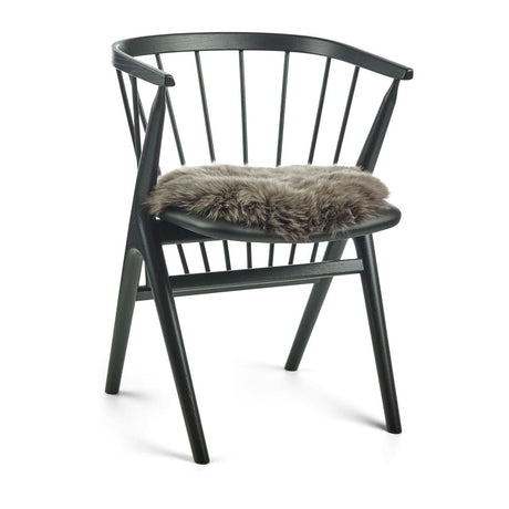 Langharige Schapenvacht Stoel Cover | Ø38 cm Walnoot bruin