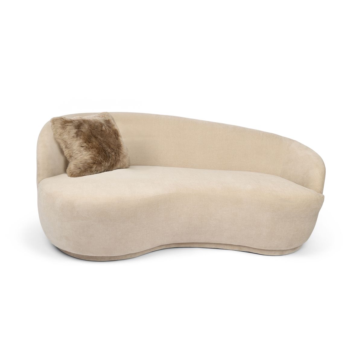 Stoel Kussenhoes | Langharig | Nieuw-Zeeland | 40x40 cm Taupe