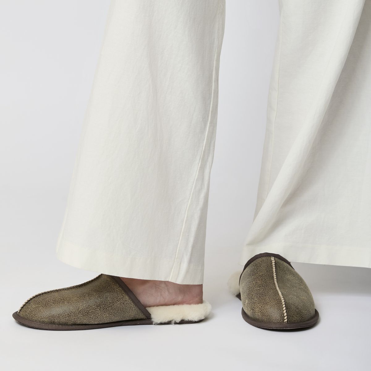 Heren Pantoffel Zwart nappa