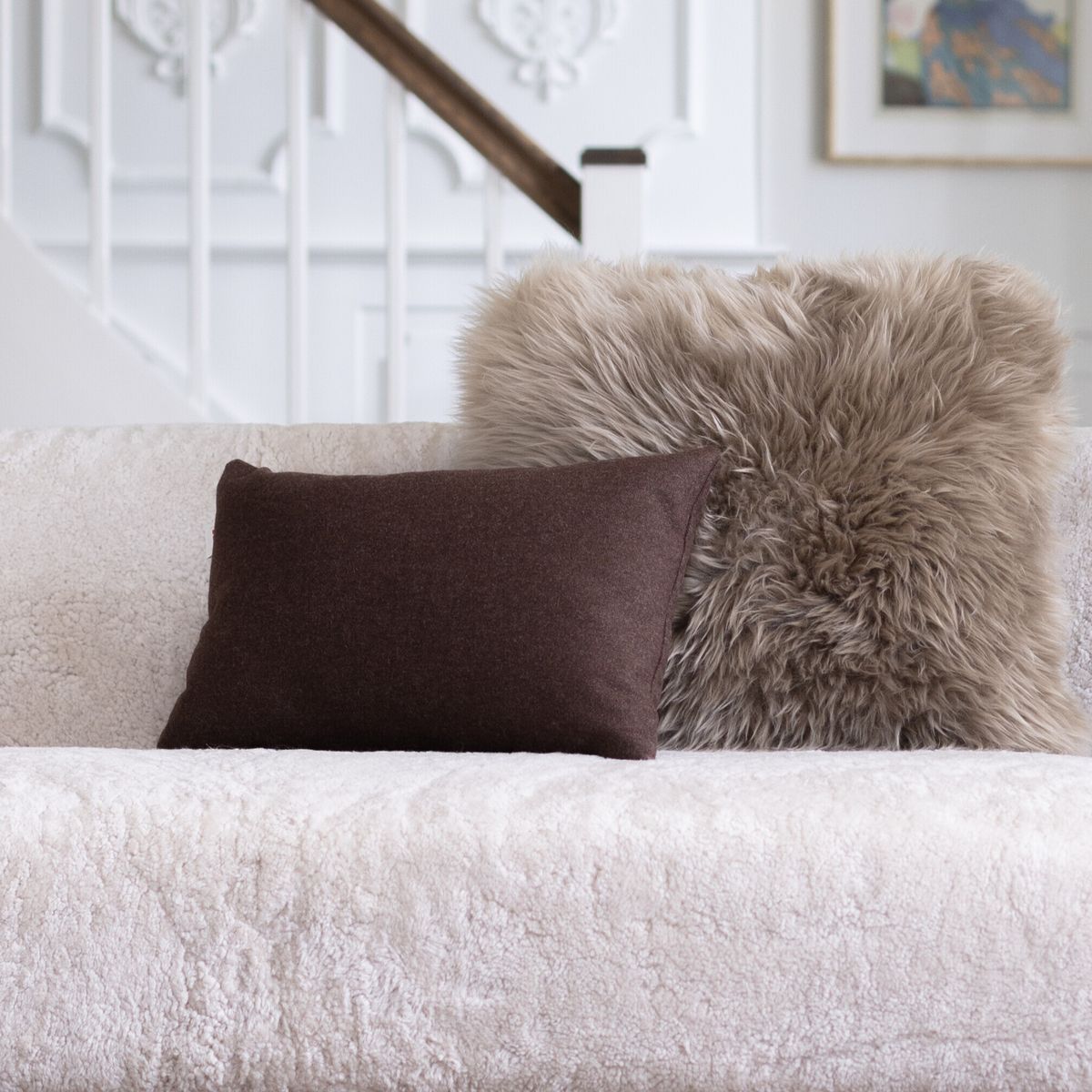 Dubbelzijdig Kussen | 52x52 cm | 34x52 cm Beige