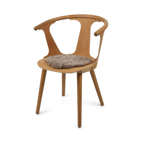 Schapenvacht Stoel Cover | Kortharig | Ø34 cm Sahara