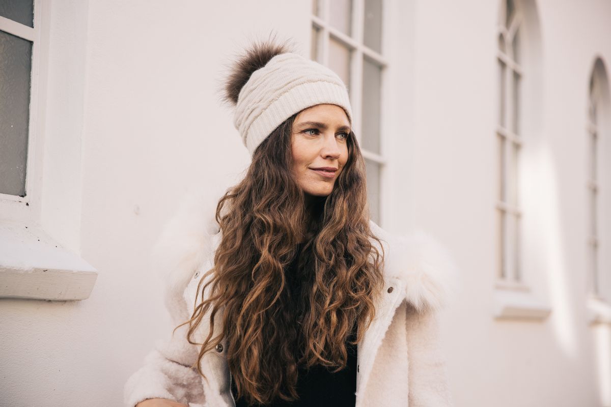 Sidse Beanie Licht Beige/Mokka