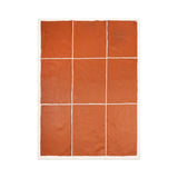 Addison Plaid | Tweezijdige Schapenvacht | Korte Wol Leer Bruin/Ivoor