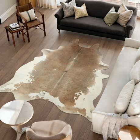 Koeienhuid Vloerkleed | Grijs Beige | 4,22 m²