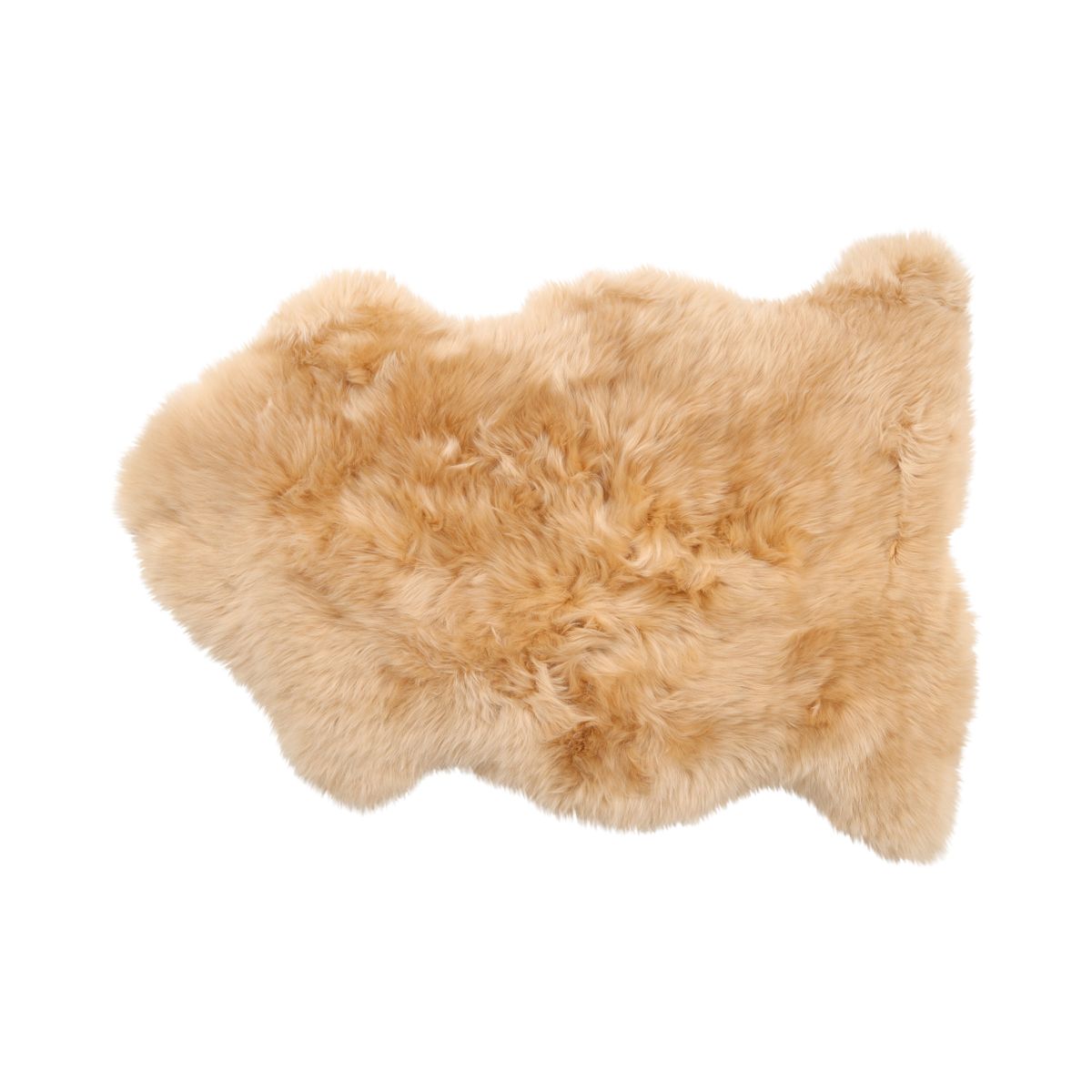 Merino Schapenvacht | Nieuw-Zeeland | Gekleurd | Langharig | 90 cm Goud Bruin