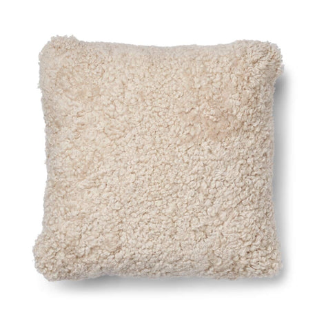 Kortharig Schapenvacht Kussen | Tweezijdig | 52x52 cm | 34x52 cm Beige/Parel