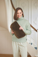 Havana Maxi Clutch Tas Leer Bruin