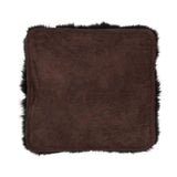 Stoel Cover | Met Backing | Langharig | Nieuw- Zeeland | 40x40m cm Chocolade