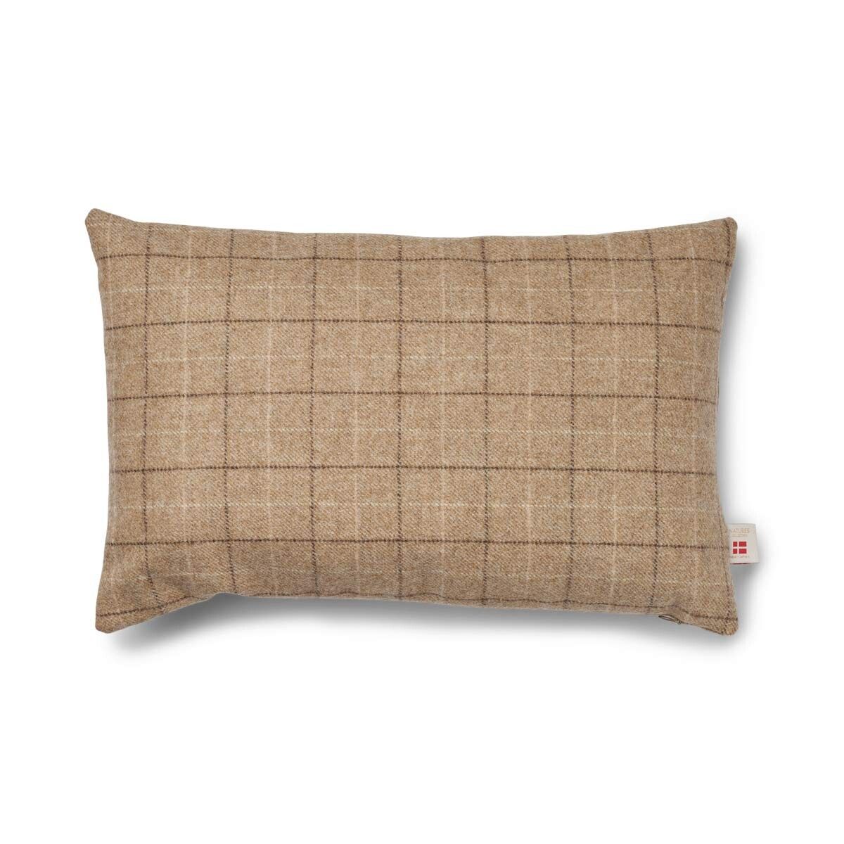 Dubbelzijdig Wollen Kussen | 52x52 cm | 34x52 cm Havermout-beige