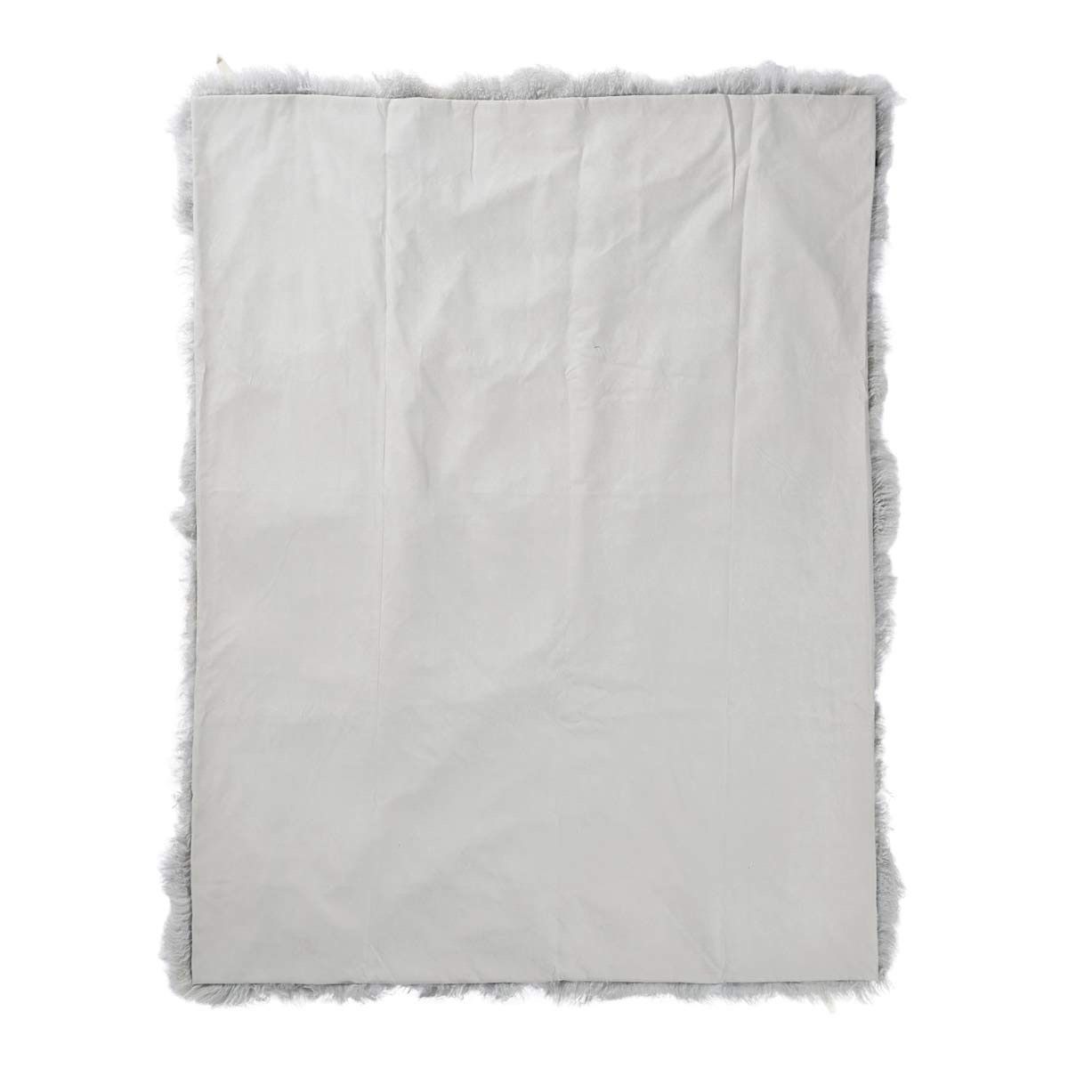Plaid van Curly Schapenvacht | 140x180 cm Licht Grijs