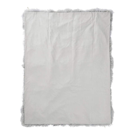 Plaid van Curly Schapenvacht | 140x180 cm Licht Grijs