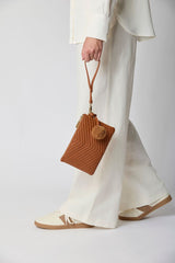 Helene Clutch Tas Leer Bruin