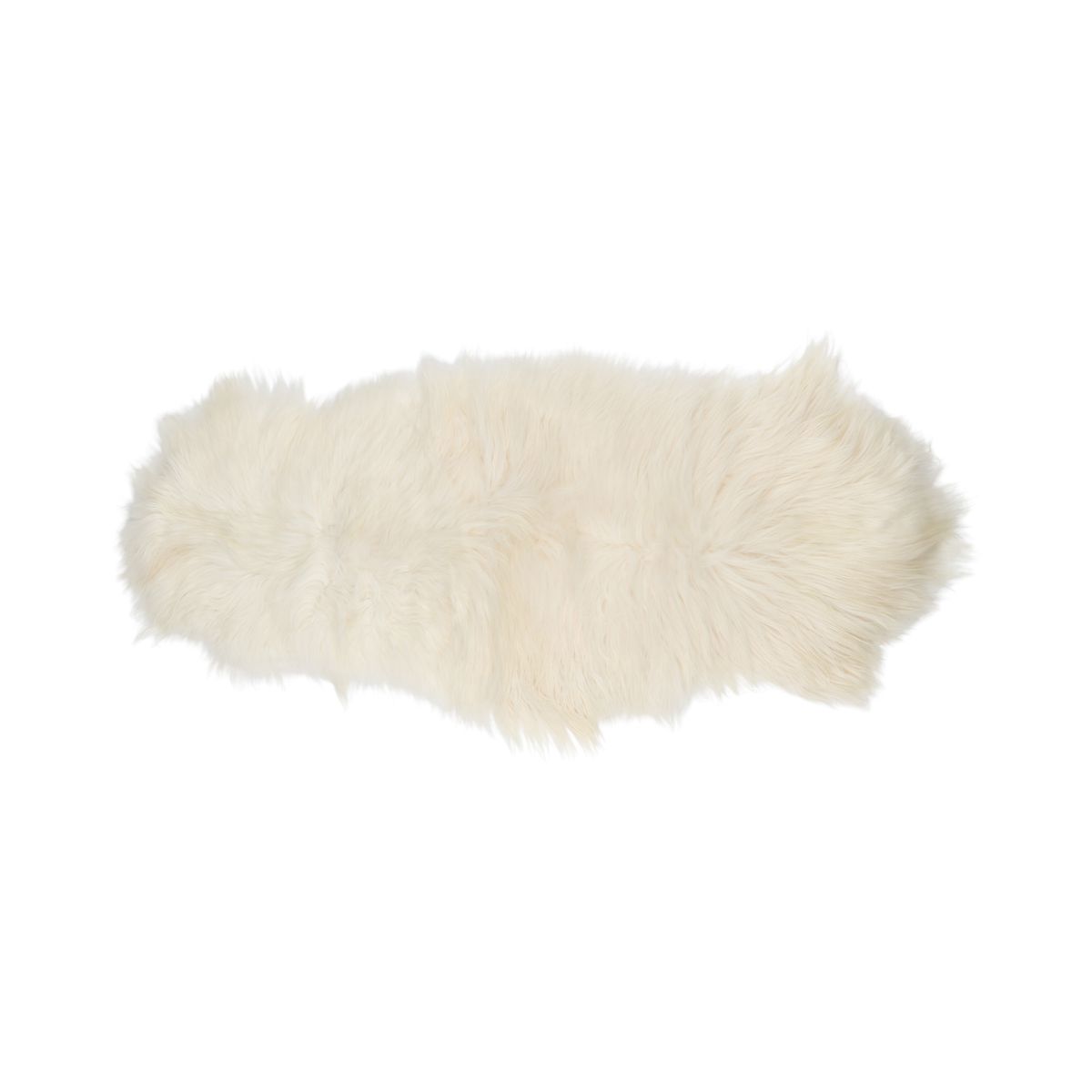 Dubbele IJslandse Schapenvacht | Natuurlijke kleuren | Langharig | 160 cm Off White
