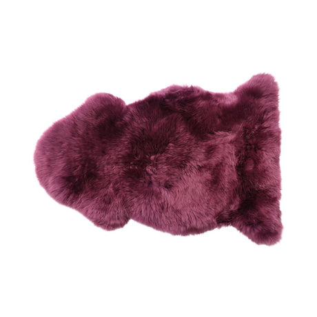 Merino Schapenvacht | Nieuw-Zeeland | Gekleurd | Langharig | 90 cm Aubergine