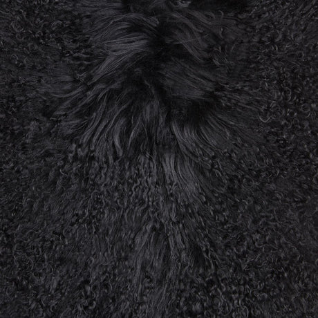 Schommel Stoel Cover | Tibetaanse schapenvacht Zwart