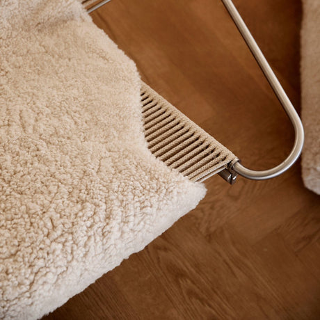 Kortharige Curly Schapenvacht | 100x60 cm Ivoor