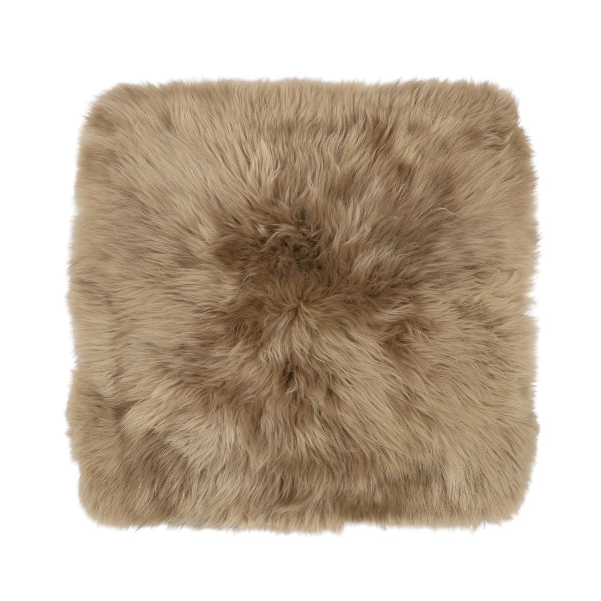 Stoel Cover | Met Backing | Langharig | Nieuw- Zeeland | 40x40m cm Taupe