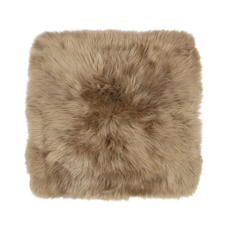 Stoel Cover | Met Backing | Langharig | Nieuw- Zeeland | 40x40m cm Taupe