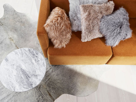 Curly Kussen  Wolk Grijs/Sneeuw Top