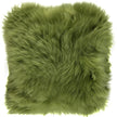 Langharig Schapenvacht Kussen | 35x35 cm Boomtop Groen