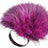 Pompon Ring Lichtroze