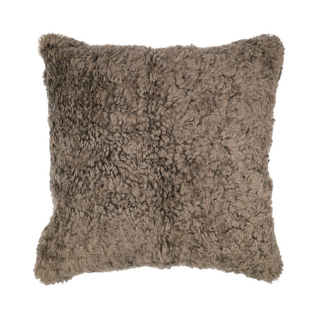 Schapenvacht Kussen | Kortharig | Nieuw- Zeeland | 40x40 cm Sahara