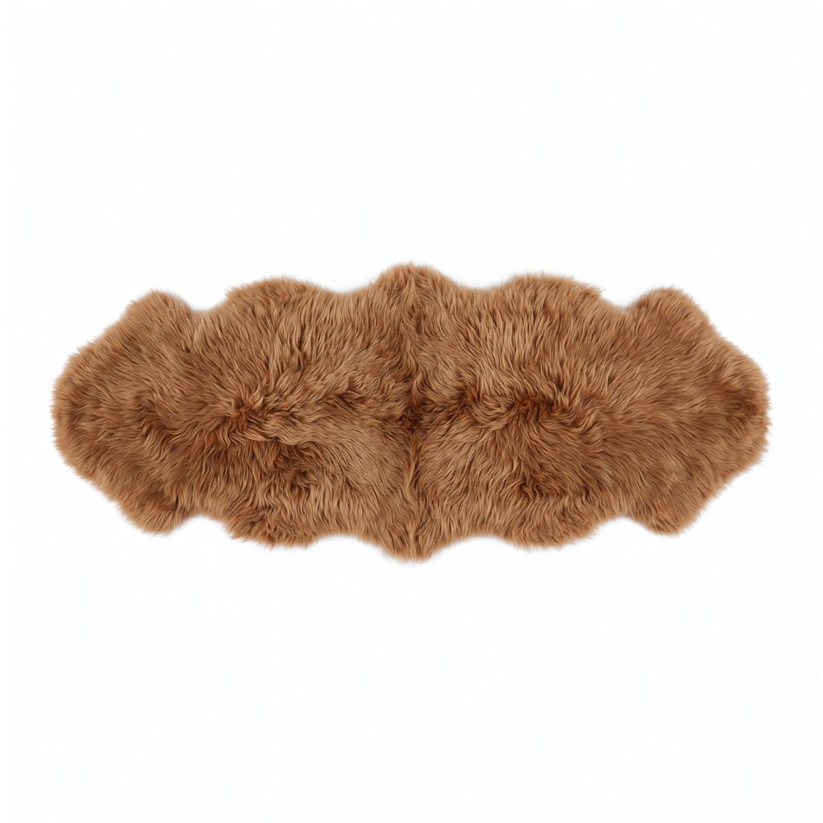 Fellvang Schapenvacht XXL | Dubbel | Langharig | Nieuw-Zeeland | 160x60 cm Toffee Bruin
