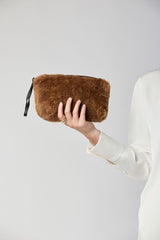 Nelly Clutch Tas Leer Bruin