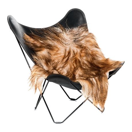 Geitenhuid uit Mongolië | 110x70cm Stofbruin