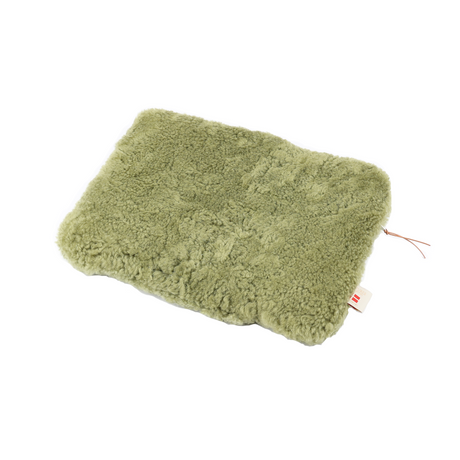 Schapenvacht Laptop Hoes | 36x28 cm Salie Groen
