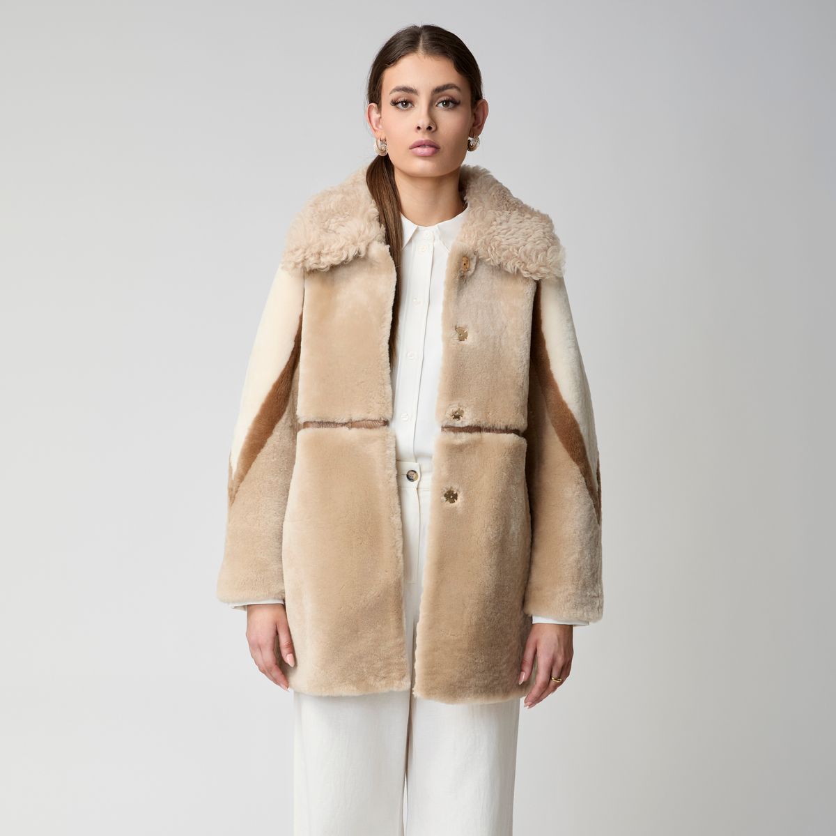 Anika Jas Beige/Bruin
