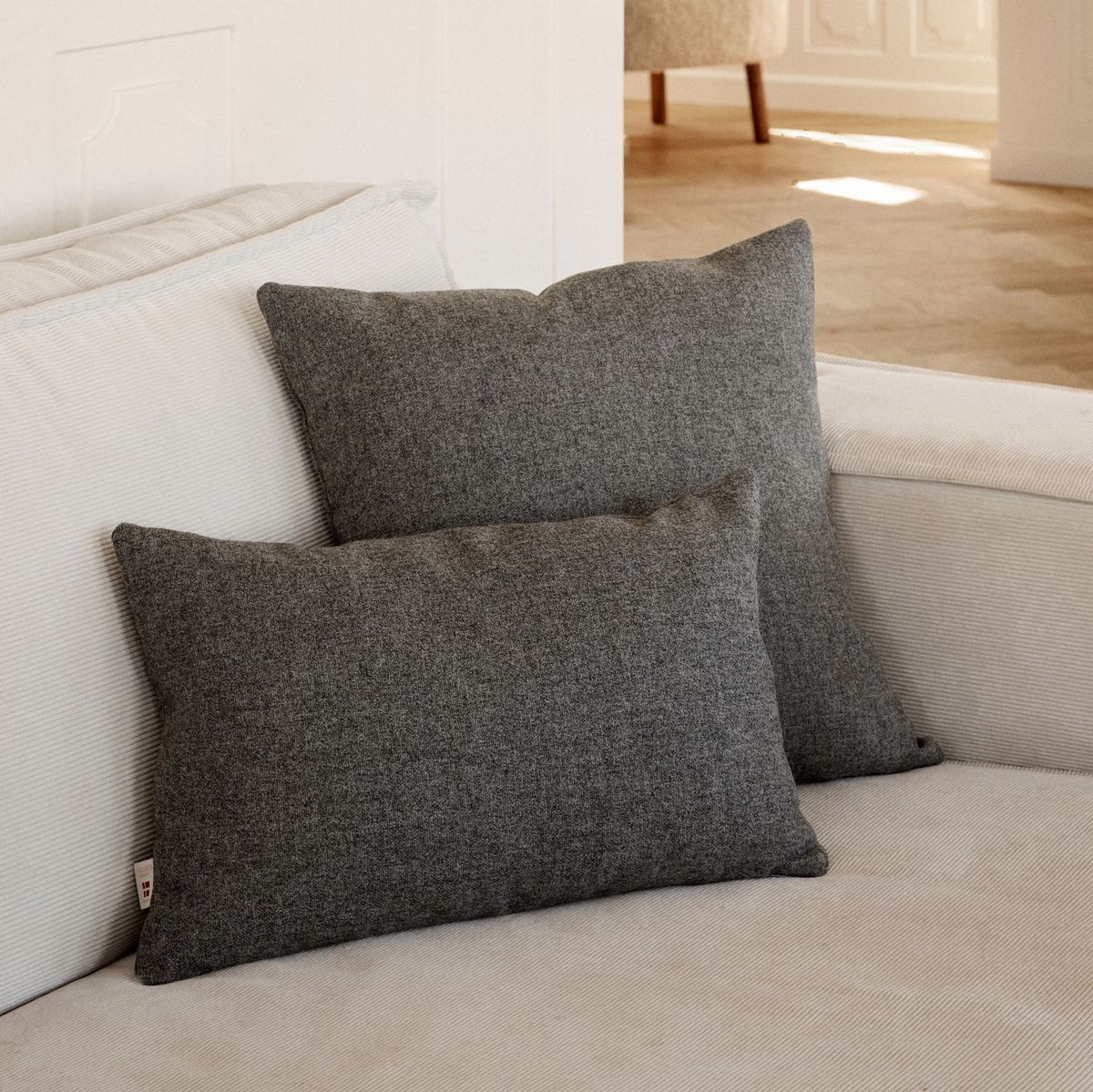 Dubbelzijdig Kussen | 34x52 cm Beige