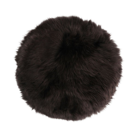 Stoel Cover Premium | Langharig | Nieuw Zeeland | Ø34cm Chocolade