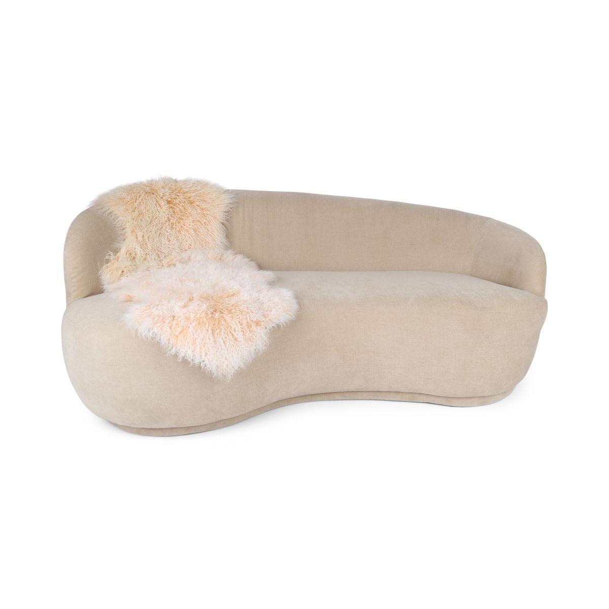 Dubbele Tibetaanse Schapenvacht | 150x55 cm Arctic Sunrise