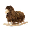 Schommelschaap | IJsland Langharig | L85xW25xH60 cm Roestbruin