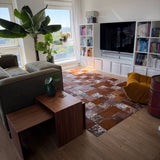 Koeienhuid Design Vloerkleed Lissabon Bruin