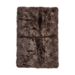 Langharig Schapenvacht Design Kleed Walnoot bruin