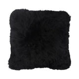 Alpaca Bontkussen | Dubbelzijdig | Kortharig Zwart