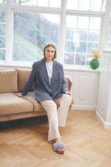 Lilly Cross Slipper Licht Grijs