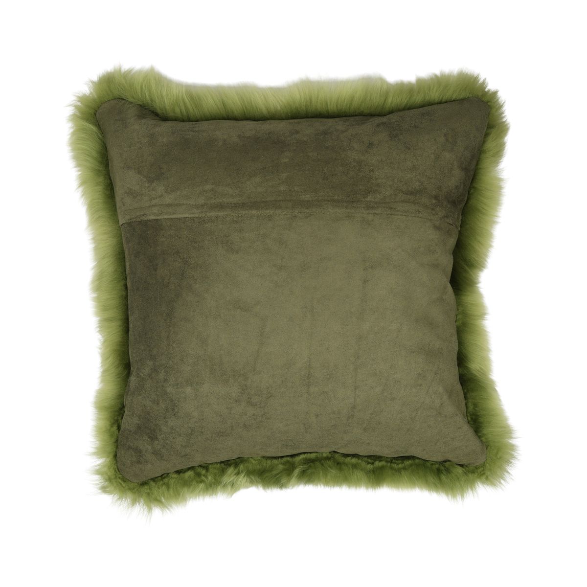 Schapenvacht Kussen | Langharig | Nieuw- Zeeland | 50x50 cm Groen 