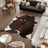 Koeienhuid Vloerkleed | Donkerbruin/Rood | 3,6 m²