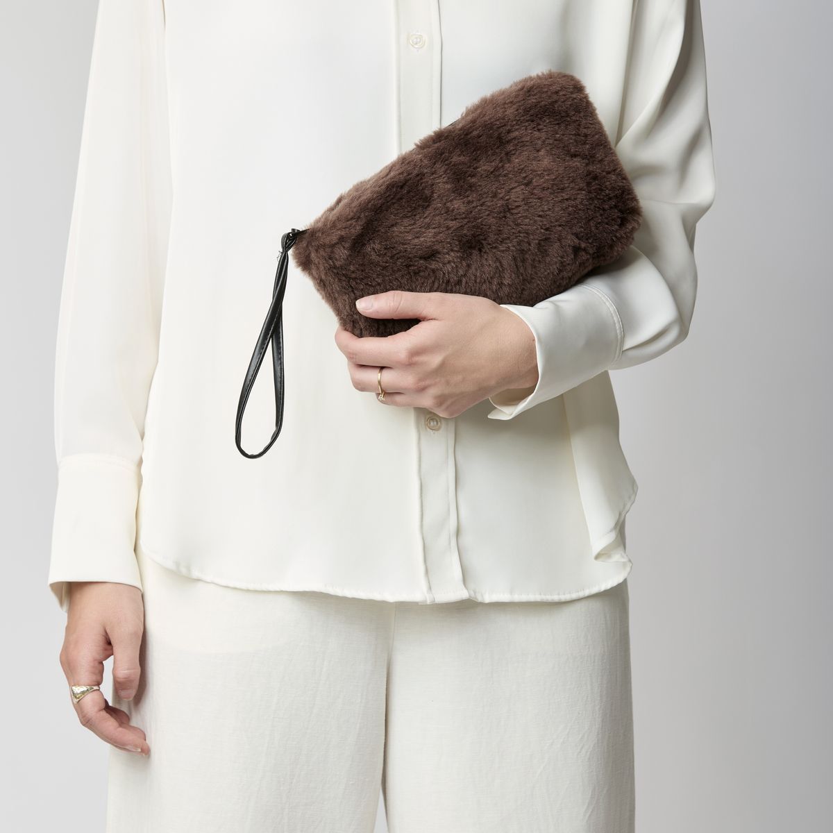 Nelly Clutch Tas Beige