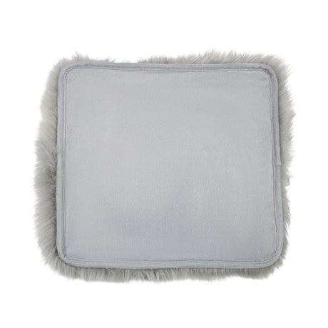 Stoel Cover | Met Backing | Langharig | Nieuw- Zeeland | 40x40m cm Licht Grijs