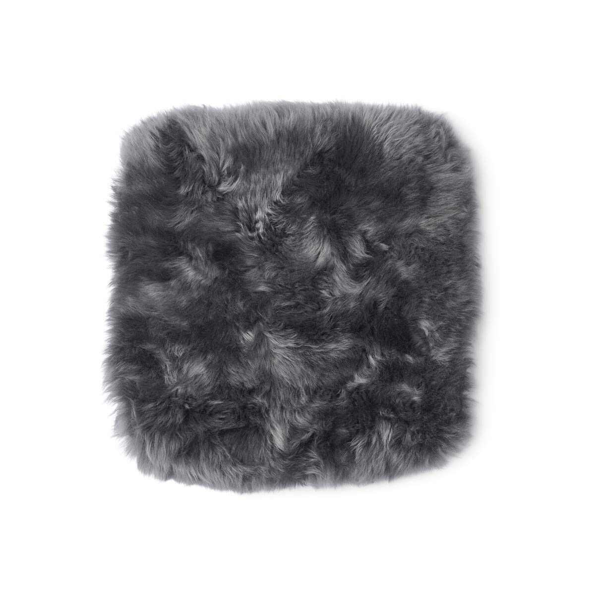 Langharige Schapenvacht Cover Zero Waste Staal Grijs