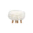 Premium Seat Cover | Long Wool | New Zealand | Ø34cm Ivoor