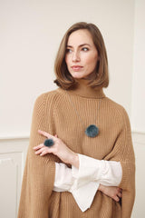 Pompon Ring Licht pastelgroen