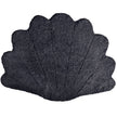 Kortharige Curly Schapenvacht Schelp Design Kleed | 210x150 cm Antraciet Grijs