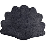 Kortharige Curly Schapenvacht Schelp Design Kleed | 210x150 cm Antraciet Grijs